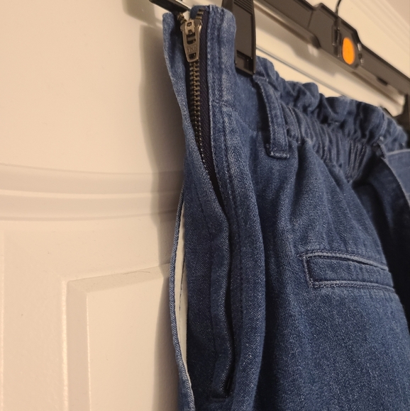 Uniqlo Denim Wrap Size Zip 4-pocket Skirt Womens Size Small - Picture 6 of 8